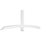 Ekena Millwork Bellingham Architectural Grade PVC Gable Bracket, 96"W x 32"H x 4"D x 4"F, 8/12 Pitch GBP096X32X0404BEL00 - alternate 1